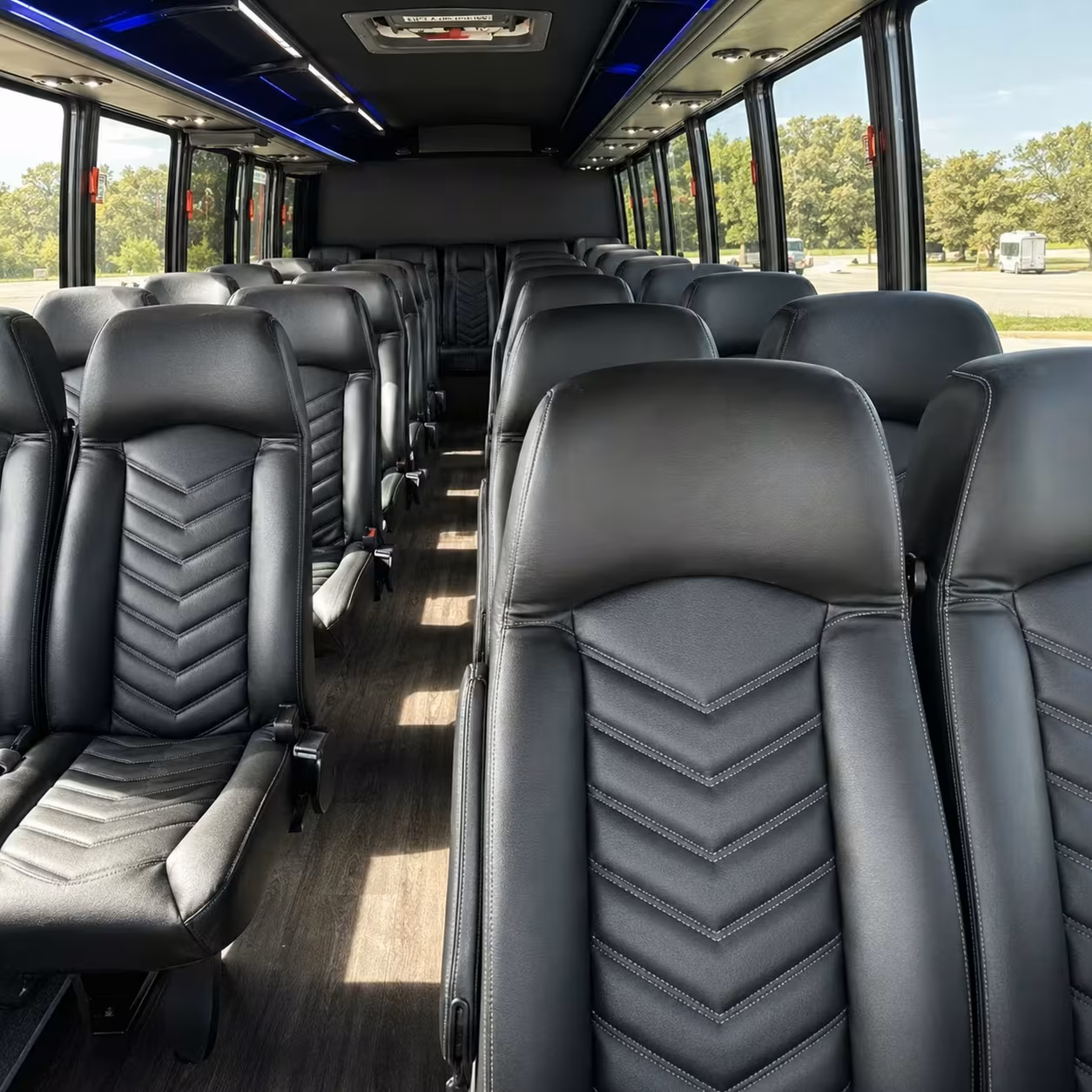 30 passenger minibus interior
