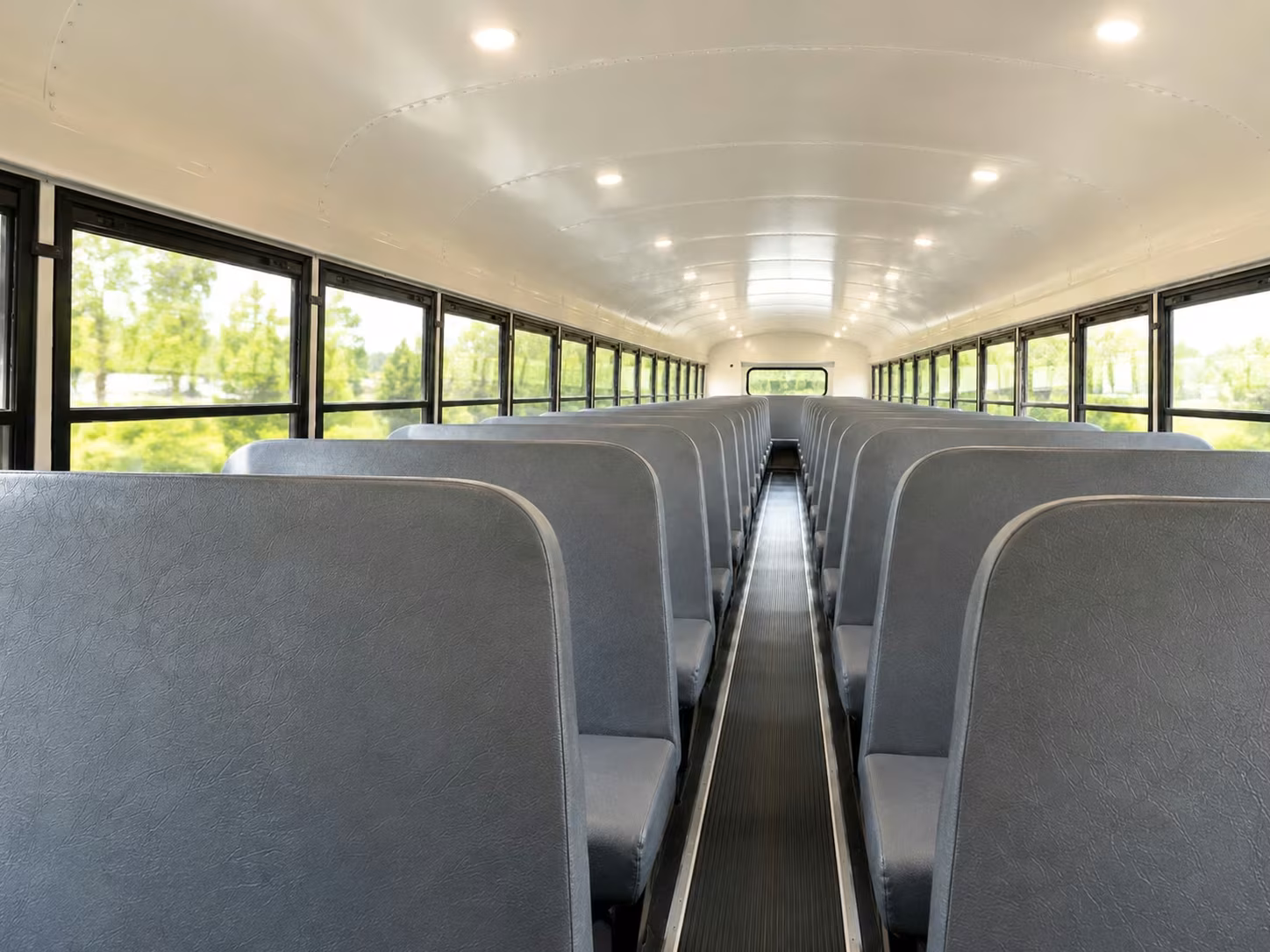 school bus inside