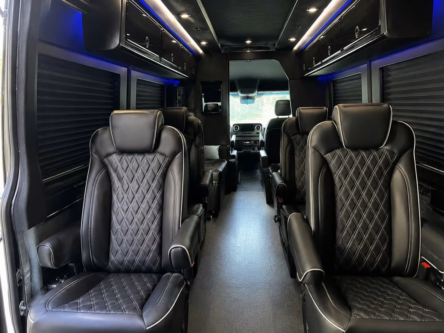 sprinter van with driver inside